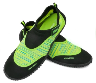 Аквашузи Aqua Speed AQUA SHOE MODEL 2B 6556 чорний, зелений Діт 24 673-2B