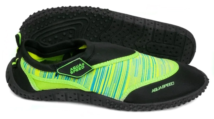 Аквашузи Aqua Speed AQUA SHOE MODEL 2B 6556 чорний, зелений Діт 24 673-2B фото 3 — інтернет-магазин Tapok