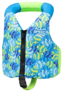 Жилетка для плавания Aqua Speed Aqua Pals 61138 бирюзовый, салатовый Дет 15-19 кг 628-02