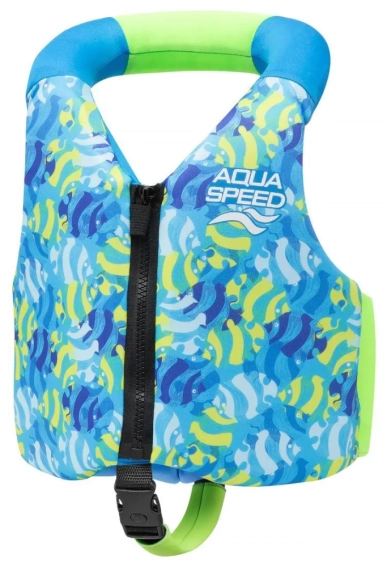 Жилетка для плавания Aqua Speed Aqua Pals 61138 бирюзовый, салатовый Дет 15-19 кг 628-02 фото 1 — интернет-магазин Tapok