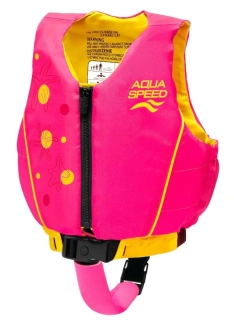 Жилетка для плавания Aqua Speed Swim Star 61130 малиновый желтый Дет 15-19 кг 627-04