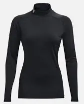 Лонгслів UA HG Armour Comp Mock LS чорний Чол LG 1369606-001