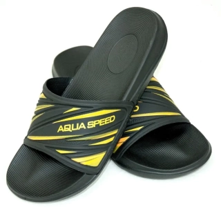 Шлепанцы Aqua Speed IDAHO 6818 черный, желтый Чел 41 514-18
