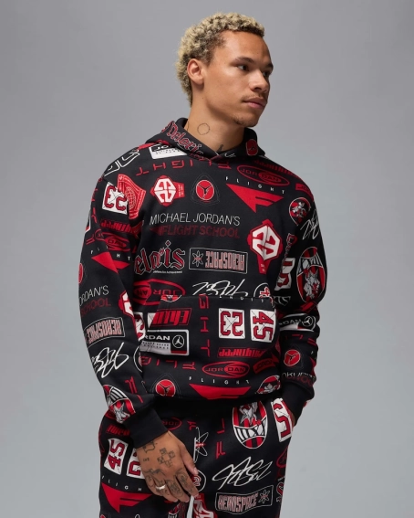 Кофта чоловіча Jordan Essentials Men's Printed Fleece (HM7254-010) фото 1 — інтернет-магазин Tapok
