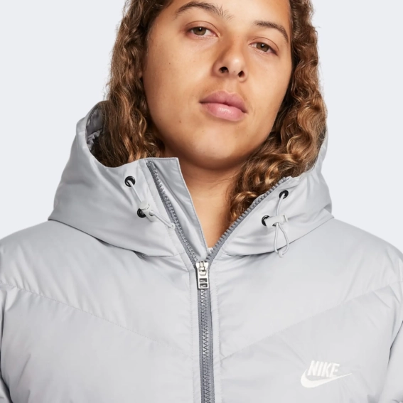 Пуховик Nike Storm-Fit довгий (сірий) FB8189-084 фото 4 — інтернет-магазин Tapok
