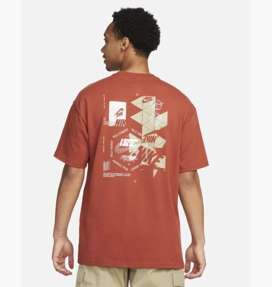 Футболка Nike Max 90 (оранжевая) FD1305-832 фото 2 — интернет-магазин Tapok