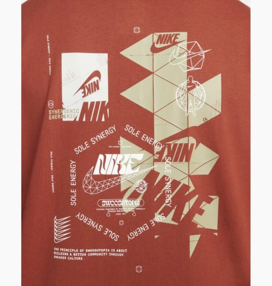 Футболка Nike Max 90 (оранжевая) FD1305-832 фото 4 — интернет-магазин Tapok