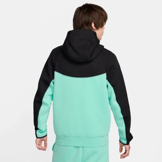 Худые Nike Tech Fleece (черно-салатовое) HF4432-349 фото 2 — интернет-магазин Tapok