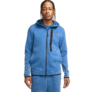 Худые Nike Tech Fleece Tie-Die (синее) DM6515-407