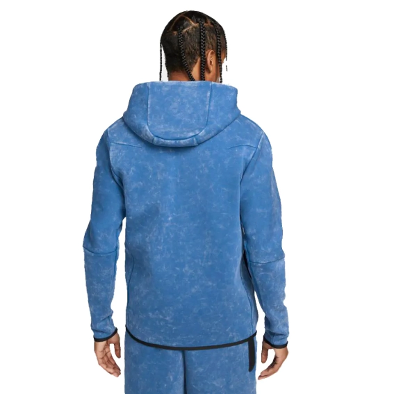 Худые Nike Tech Fleece Tie-Die (синее) DM6515-407 фото 2 — интернет-магазин Tapok