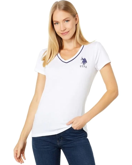 Футболка US Polo 214972OH-whit фото 1 — інтернет-магазин Tapok