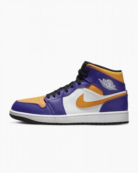 Кросівки чоловічі Jordan 1 Mid фіолетові DQ8426-517 44 DQ8426-517 фото 2 — інтернет-магазин Tapok