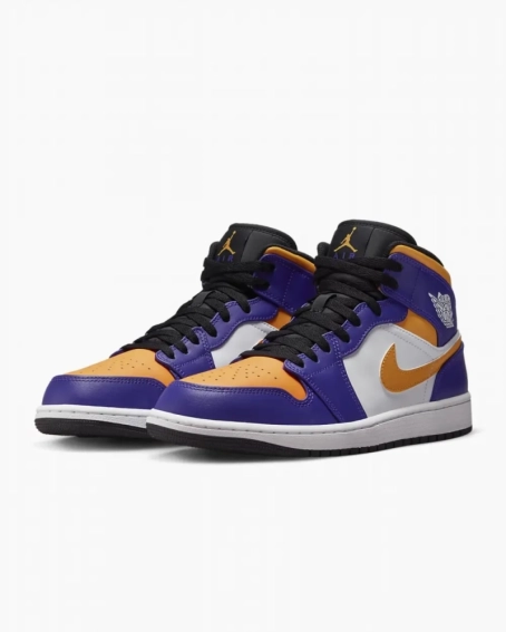 Кросівки чоловічі Jordan 1 Mid фіолетові DQ8426-517 44 DQ8426-517 фото 6 — інтернет-магазин Tapok