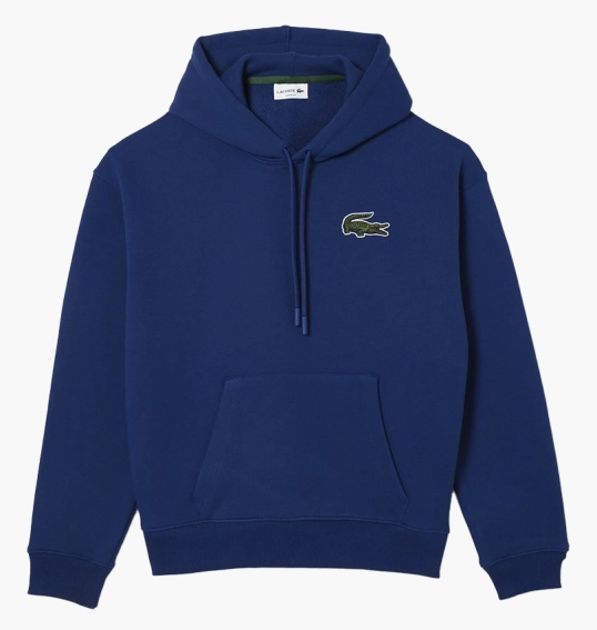 Худі унісекс Lacoste Loose Fit Hoodie Blue SH6404F9F фото 1 — інтернет-магазин Tapok