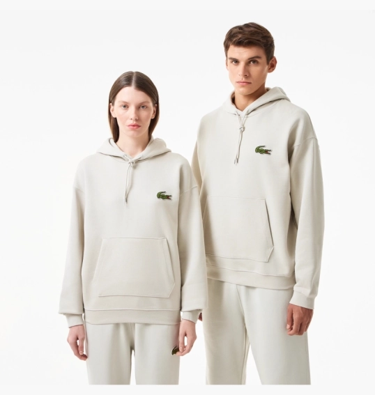Худі унісекс Lacoste Loose Fit Beige SH2754BUQ фото 2 — інтернет-магазин Tapok