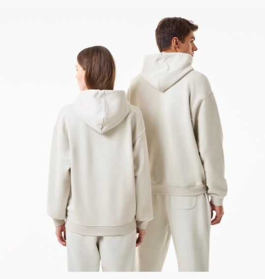 Худі унісекс Lacoste Loose Fit Beige SH2754BUQ фото 3 — інтернет-магазин Tapok