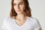 Футболка жіноча Lacoste T-Shirt White TF221414B Фото 3