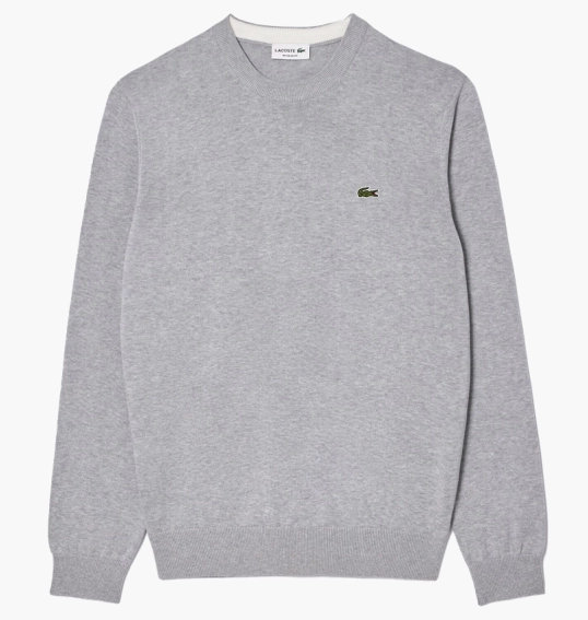Світшот чоловічий Lacoste Regular Fit Grey AH1985CCA фото 1 — інтернет-магазин Tapok