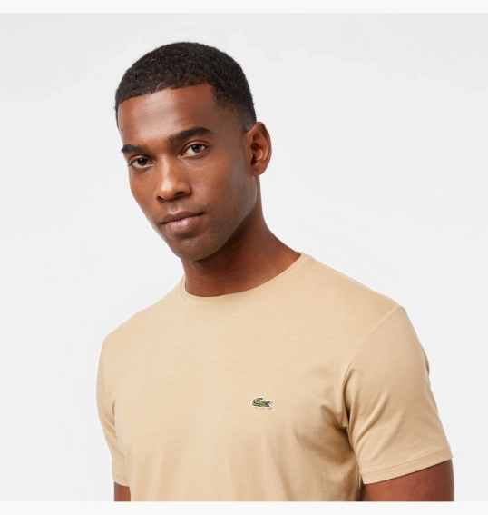Футболка женская Lacoste T-Shirt Beige TH099802S фото 6 — интернет-магазин Tapok