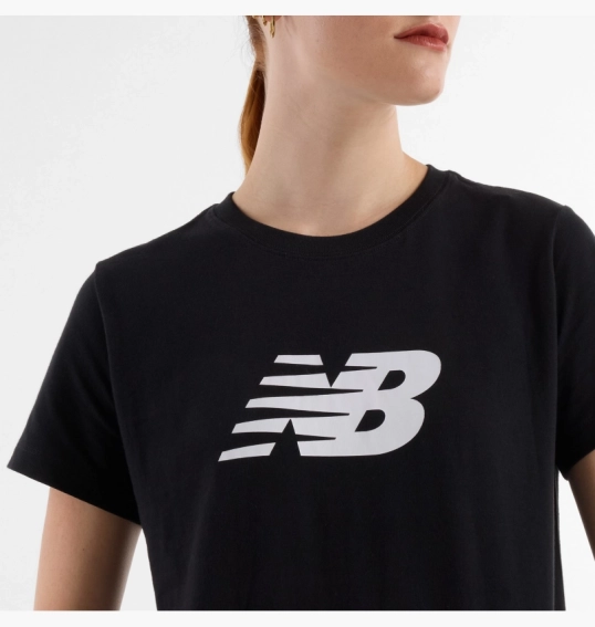Футболка жіноча New Balance Sport Jersey Logo Black WT43582BK фото 4 — інтернет-магазин Tapok