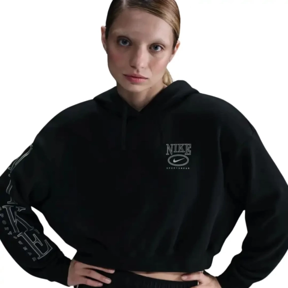 Толстовка Nike W NSW CLUB FLC OS GX CRP HDY HJ0925-010 фото 1 — інтернет-магазин Tapok
