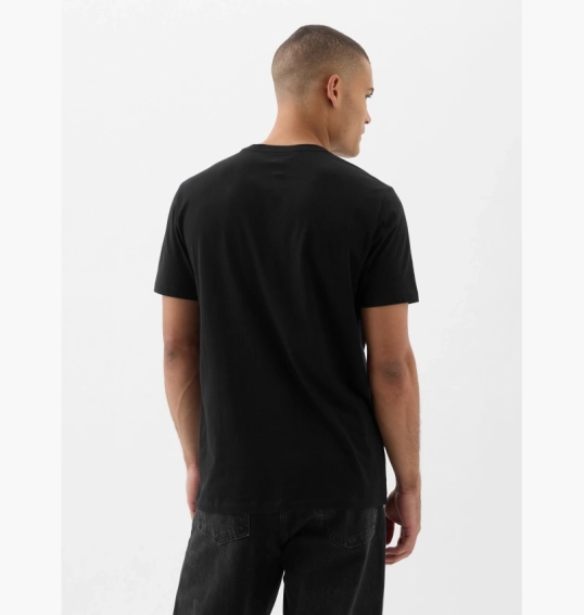 Футболка мужская Gap Everyday Soft Logo T-Shirt Black 855761021 фото 2 — интернет-магазин Tapok