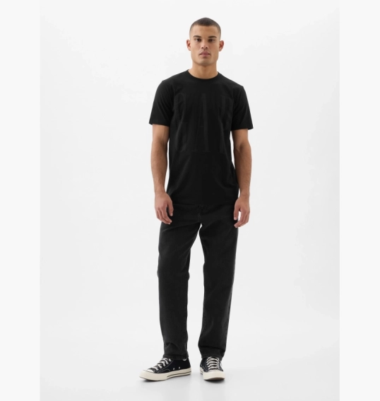 Футболка мужская Gap Everyday Soft Logo T-Shirt Black 855761021 фото 3 — интернет-магазин Tapok