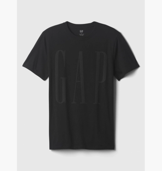 Футболка мужская Gap Everyday Soft Logo T-Shirt Black 855761021 фото 4 — интернет-магазин Tapok