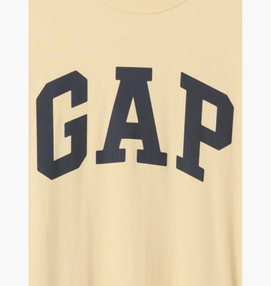 Футболка чоловіча Gap Everyday Soft Logo T-Shirt Beige 855769181 фото 2 — інтернет-магазин Tapok