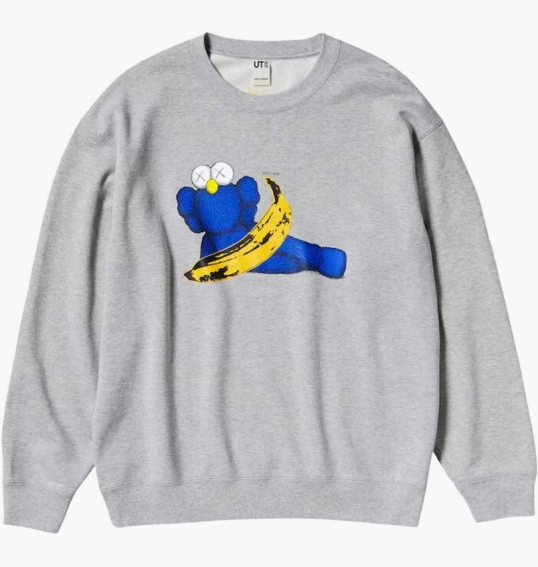 Свитшот унисекс KAWS Warhol Sweater Grey 341-472951 фото 1 — интернет-магазин Tapok