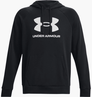 Худые мужские Under Armour Rival Logo Fleece Hoody Black 1379758-001