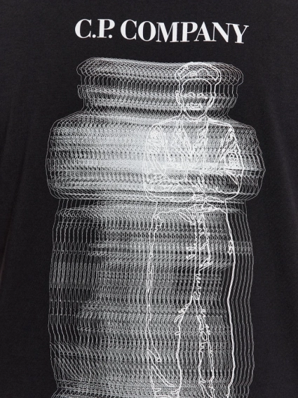 Футболка CP Company Blur Sailor T-Shirt white 15CMTS242A 006586W фото 4 — интернет-магазин Tapok