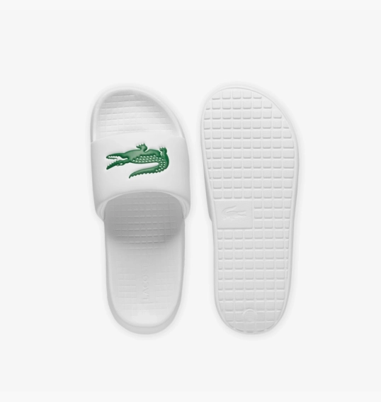 Мужские тапочки Lacoste Serve Slide Logo White 749CMA0021082 фото 3 — интернет-магазин Tapok