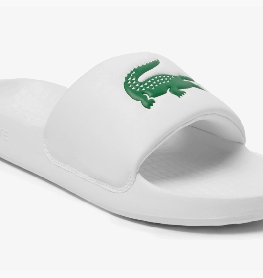 Мужские тапочки Lacoste Serve Slide Logo White 749CMA0021082 фото 5 — интернет-магазин Tapok