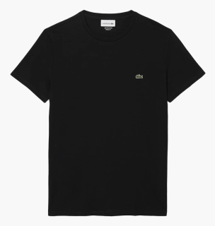 Футболка унисекс Lacoste Organic Jersey T-Shirt Black TH6709031