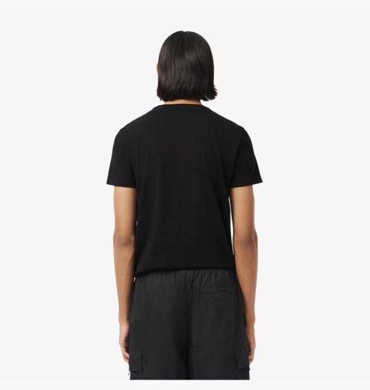 Футболка унісекс Lacoste Organic Jersey T-Shirt Black TH6709031 фото 4 — інтернет-магазин Tapok