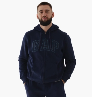 Толстовка чоловіча Gap Logo Zip Hoodie Tapestry Blue 218871561-3