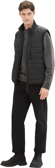 Безрукавка Denim Herren Weste 1038924-29999 Tom Tailor L Чорний 1038924-29999 фото 4 — інтернет-магазин Tapok