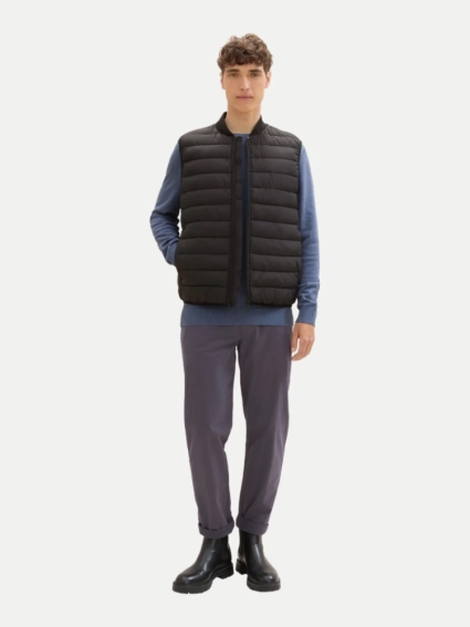 Безрукавка LIGHT WEIGHT VEST 1042139-29999 Tom Tailor L Черный 1042139-29999 фото 4 — интернет-магазин Tapok