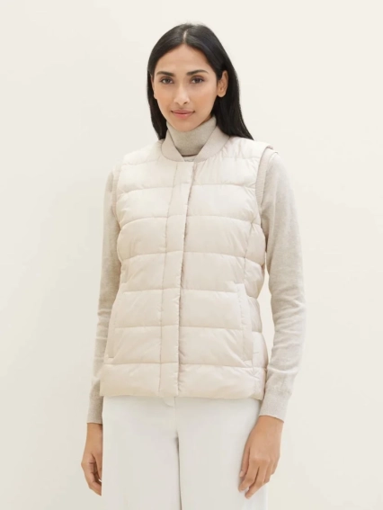 Безрукавка Lightweight Weste 1039268-27609 Tom Tailor L Белый 1039268-27609 фото 1 — интернет-магазин Tapok