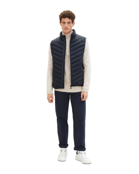 Безрукавка MEN&#39;S LIGHTWEIGHT VEST 1038902-10668 Tom Tailor L Темно-синий 1038902-10668 фото 5 — интернет-магазин Tapok