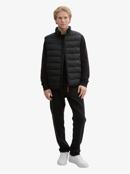 Безрукавка Men&#39;s open vest 1043826-29999 Tom Tailor L Черный 1043826-29999 фото 4 — интернет-магазин Tapok