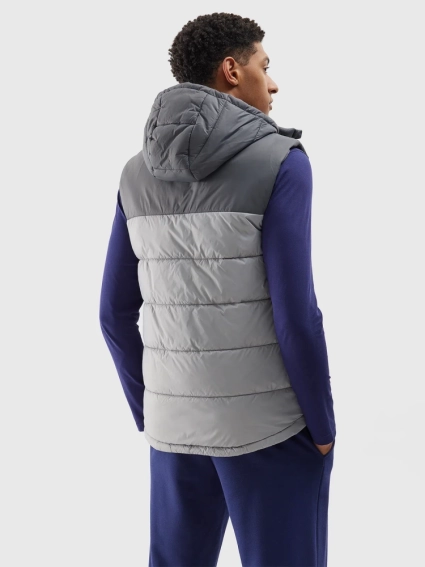 Безрукавка synthetic-fill down vest 4FWSS24TVJAM100-27S 4F M Сірий 4FWSS24TVJAM100-27S фото 2 — інтернет-магазин Tapok