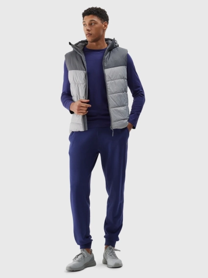 Безрукавка synthetic-fill down vest 4FWSS24TVJAM100-27S 4F M Сірий 4FWSS24TVJAM100-27S фото 6 — інтернет-магазин Tapok