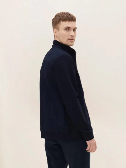 Ветровка structured jacket 1030556XX1010668 Tom Tailor S Темно-синий 1030556XX1010668 фото 2 — интернет-магазин Tapok