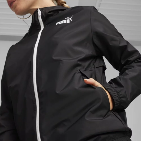 Ветровка с капюшоном ESS Solid Windbreaker 84749452 Puma L Черный 84749452 фото 3 — интернет-магазин Tapok