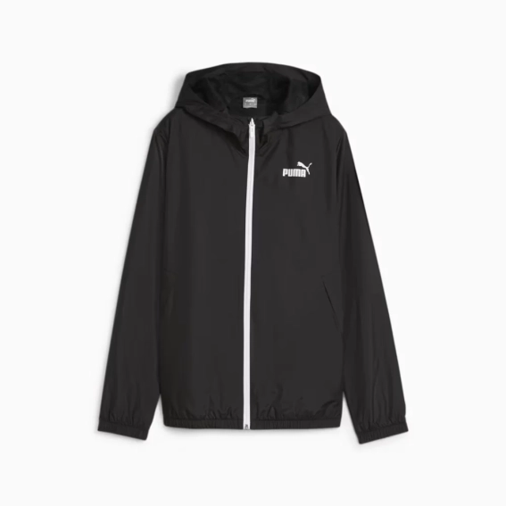 Ветровка с капюшоном ESS Solid Windbreaker 84749452 Puma L Черный 84749452 фото 5 — интернет-магазин Tapok