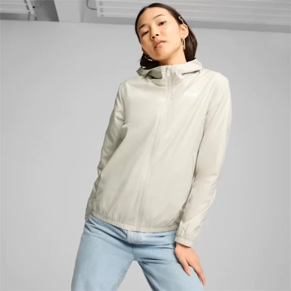 Ветровка с капюшоном ESS Solid Windbreaker 84749480 Puma S Серый 84749480 фото 1 — интернет-магазин Tapok