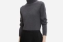 Гольф Knit basic turtleneck 1032589-30281 Tom Tailor L Темно-сірий 1032589-30281 Фото 2