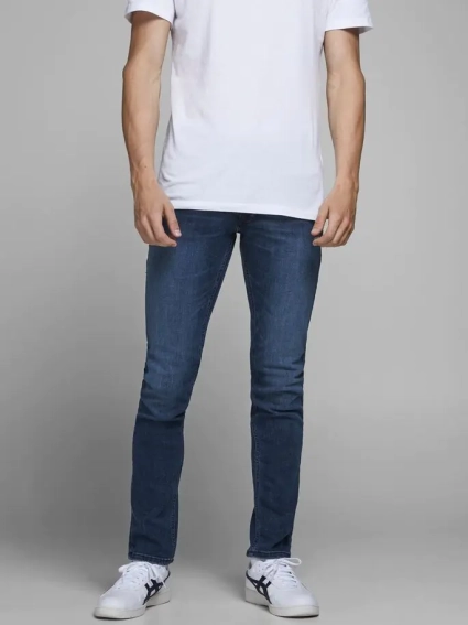Джинси IGLENN JJORIGINAL AM 812 NOOS 12173407 Blue Denim Jack&Jones 27/32 Темно-синій 12173407BlueDenim фото 2 — інтернет-магазин Tapok